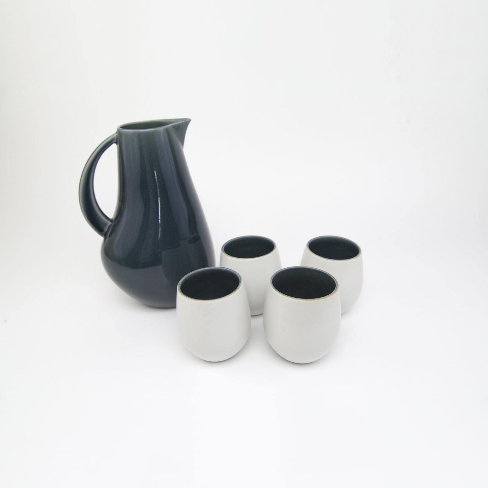 Borgen 5-Piece Goblet and Pitcher Set, Cove