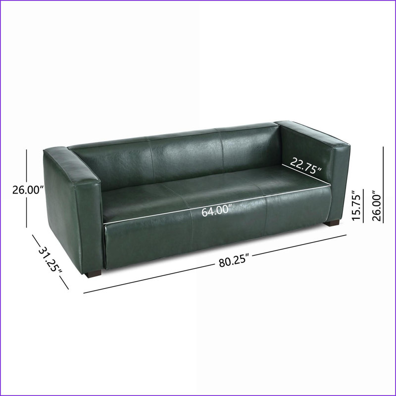 Canapé 3 places contemporain avec pieds en bois de bouleau Sofas | Tuxedo | Polyuréthane, Vert
