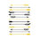 Arrows Galore Gold - impression sur toile tendue