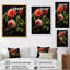 Rouge et vert Dahlia Bouquet Harmony III - Dahlia, art mural-100407077-135181357