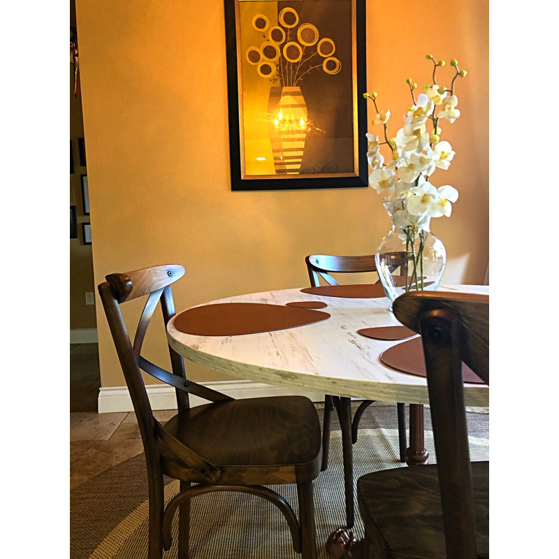 Knotty Pine Round 30'' Melamine Table Top