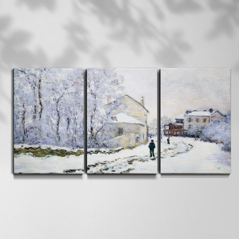 Chemin privé I - Toile encadrée multi-pièces, H 48 po x l 96 po x P 2 po