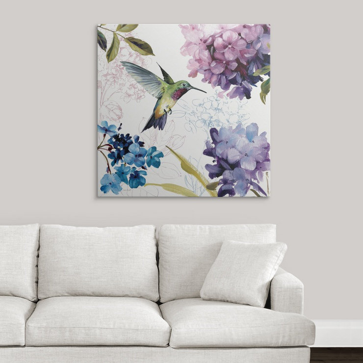 « square ii » par lisa audit, reproduction d’art Spring Nectar, H 35 po x l 35 po x P 1,5 po, Toile