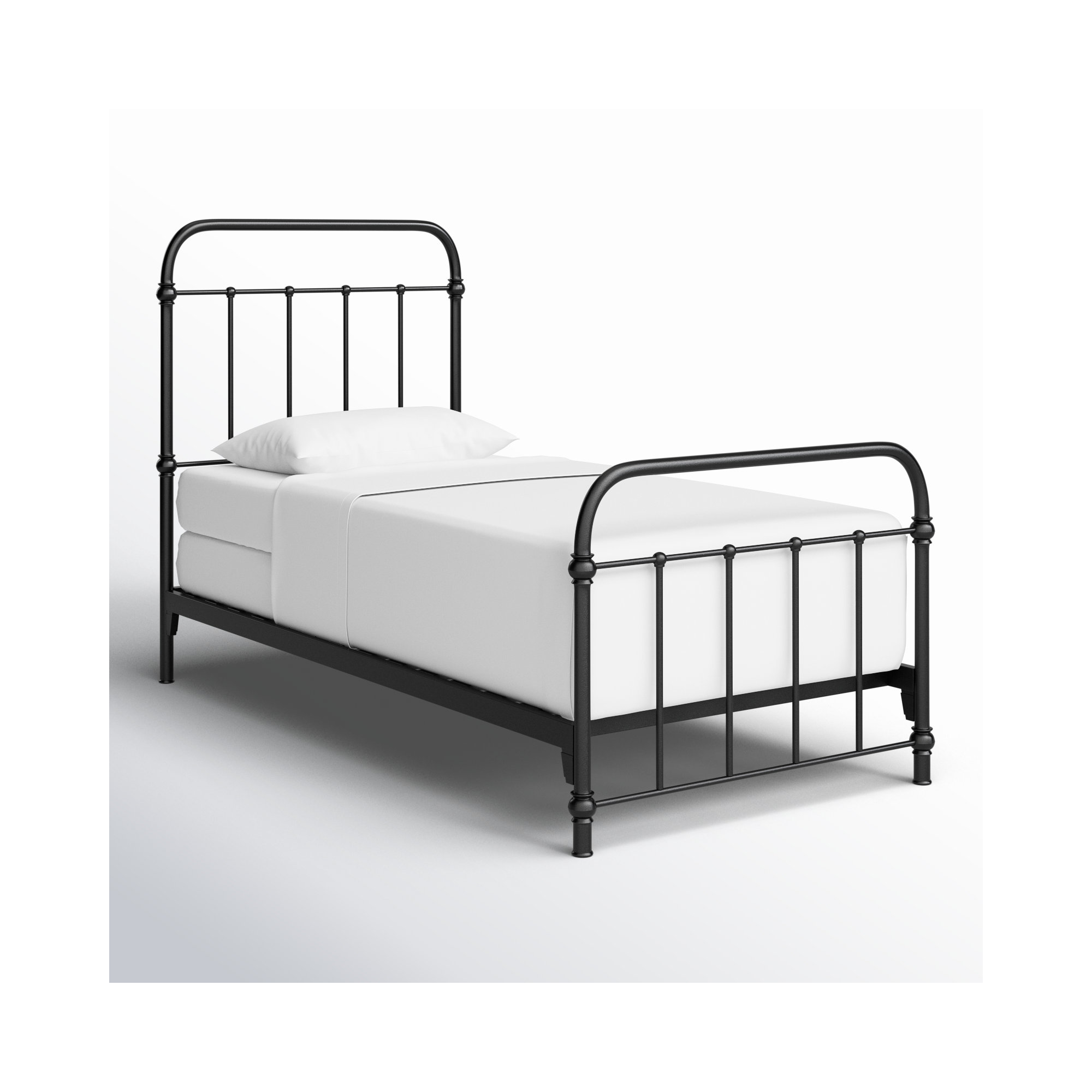 Niles Metal Bed, Twin, Black