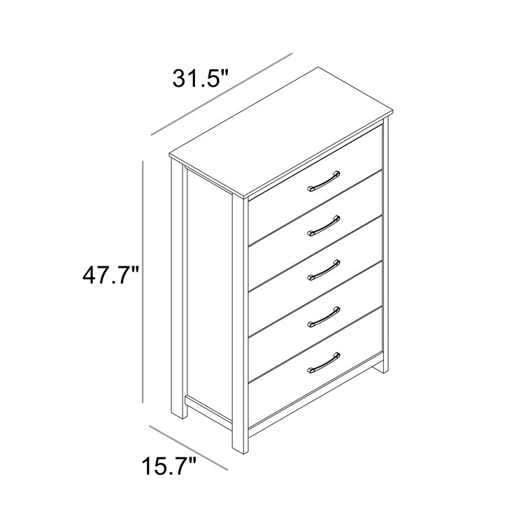Allysyn 5 Drawer Dresser