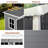 6X4 Ft Plastic Outdoor Storage With Floor And Lockable Door Plastic Garden Shed For Backyard, Lawn, Gray-128534171-128534173