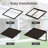 Powder-coated Metal Frame Standing Seam Fixed Window Awning All Weather Protection Door Canopy for Entrance, Windows, Porches, Balconies-126954195-126954194