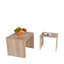 Ensemble de tables basses Modernes (3 pièces), chêne Sonomo, petit: 17,7 x 16,5 x 14,2 po, moyen: 19,7 x 17,7 x 15,0 po, grand: 21,7 x 18,5 x 15,7 po | Panneau de particules 100% enduit de mélamine, durable et élégant pour la décoration du salon-548339615