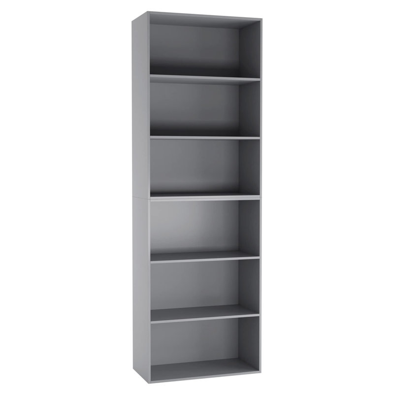 Lily-Maye 180cm H x 60cm W Standard Bookcase, Grey