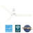 Hunter 60 inch Aeronaut Wi-Fi ENERGY STAR® Damp Rated Ceiling Fan with LED Light Kit and Handheld Remote