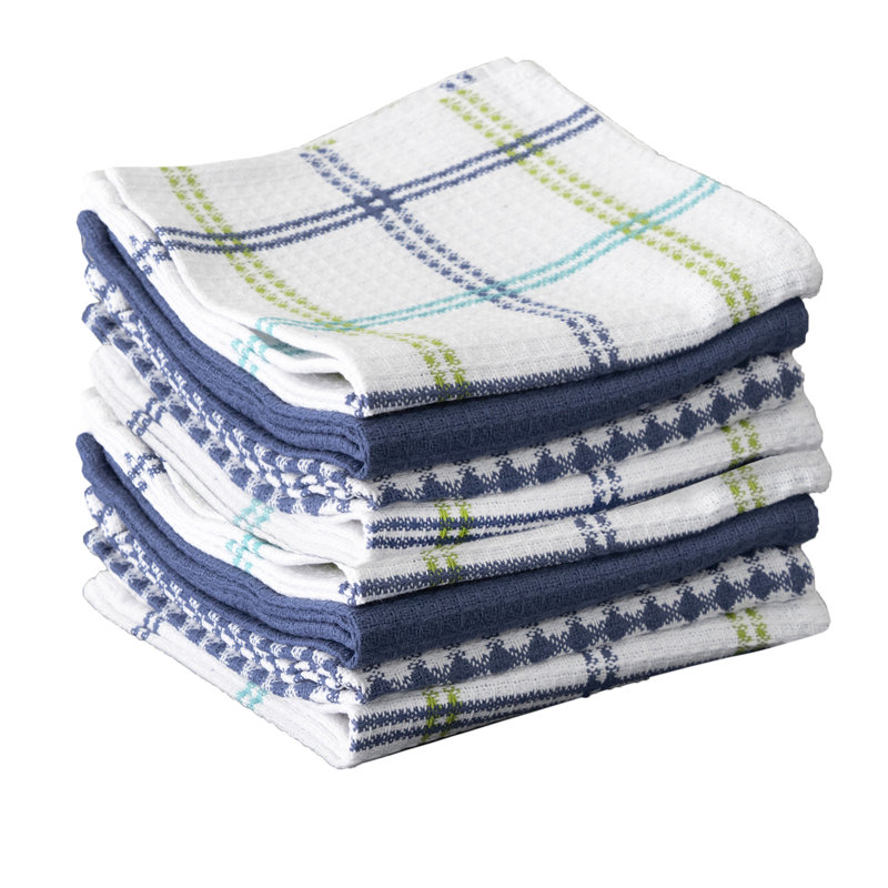 T-fal Flat Waffle Kitchen Dishcloth Set, Cool