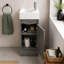 Kratos 390mm Single Bathroom Vanity with Integrated Polymarble Basin-59592091