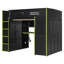 Lit mezzanine en bois avec bureau-882963203