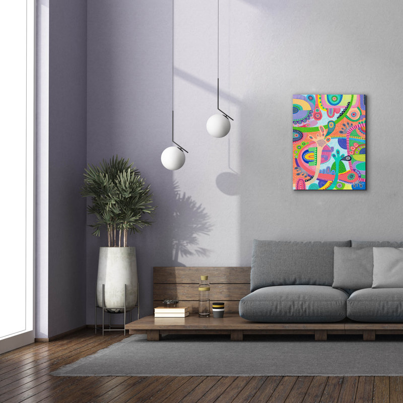 «Hands Up» par Hello Angel, art mural sur toile, H 34 po x l 26 po x P 1,5 po