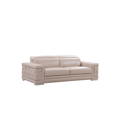 Ensemble de salon en cuir véritable Holmfinth