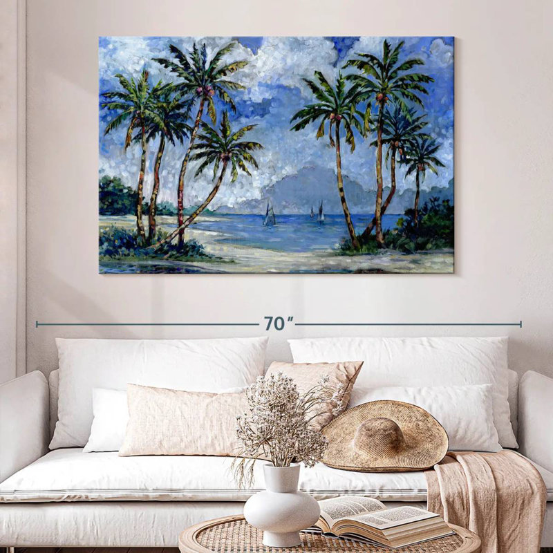 Gillard Impressions Of Palms II, H 34 po x l 51 po