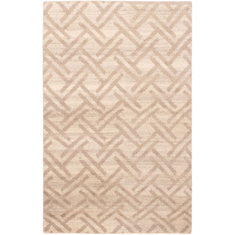 Tapis de zone en laine 5 pi 1 po x 7 pi 11 po one-of-kind main-noué la 2010 Salgado