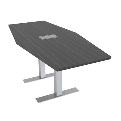 Hexagon Conference Table With T Bases And Power Module