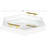 Norvan Hexagon Decorative Tray with Metal Handles-1804291051