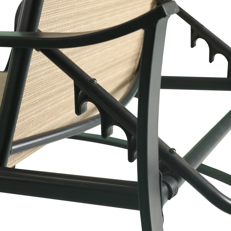 Ensemble de chaises longues inclinables de 68,5 po Pawlak, Beige