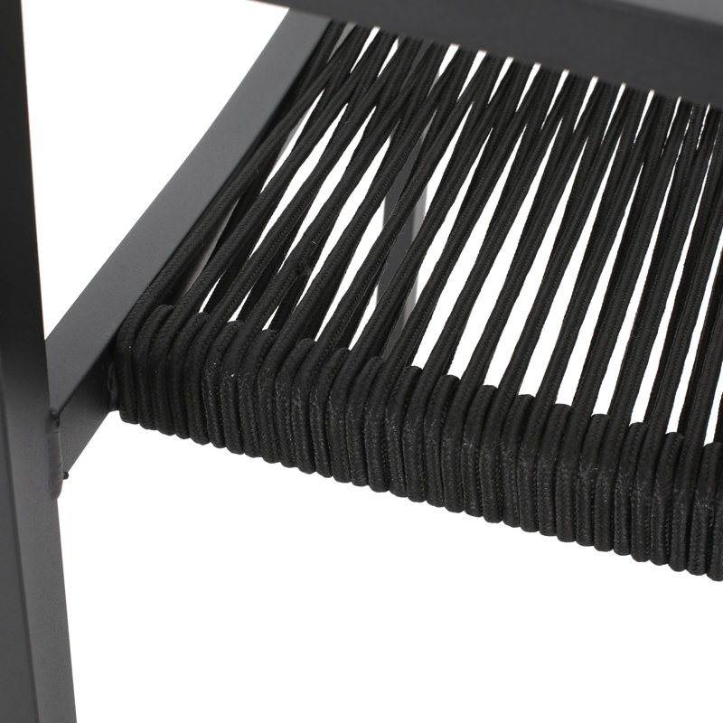 Hussain Rectangular 6 - Person 70 long Dining Set, Black/Gray
