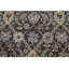 Gris de laine oriental/Tapis décoratif noir