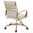 Naudain Leather Office Chair – Modern Executive Swivel Task Chair with Wheels, Adjustable Height & Padded Arms for Desk or Conference Room-53751975