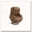 Fauteuil inclinable électrique en cuir avec fonction de chauffage et de massage