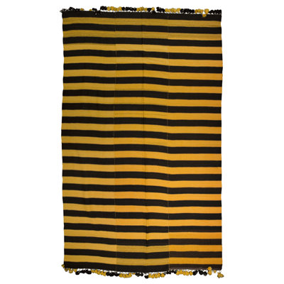 Wool Striped Area Rug