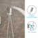 Rainfall Shower System with 12 Inch Shower Head and Handheld Complete Combo Set Ceiling Mount