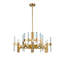 Modern 6 Light 2 Tier Crystal Chandelier-22986192