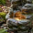 Natural Rock Outdoor Fountain With LED Lights & ETL Pump–Multi-Tier Garden Waterfall Feature
