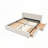 Upholstered Bed Frame with Thick Fabric, comfortable upholstered bed frame, Chenille fabric, with headboard and solid bed frame. With drawer for storage-938232667-938232668