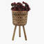 S / 3 POTS À BAMBOU 11/13/15 po NATUREL