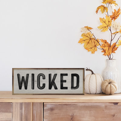 «Wicked» sur bois