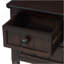 Console étroite, canapé mince avec trois tiroirs de rangement et tablette inférieure pour le salon, assemblage facile (espresso)-1536736569