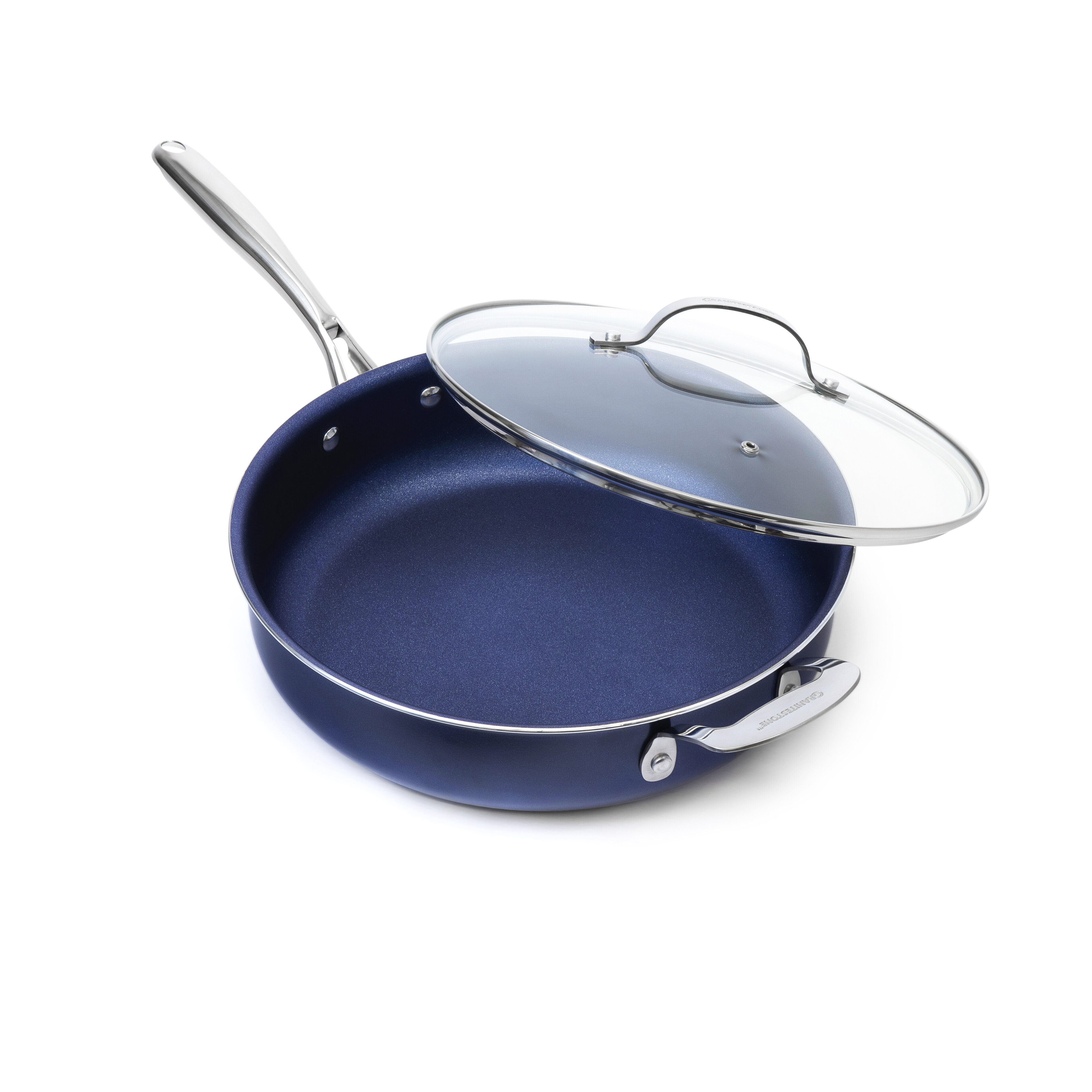 Granitestone Blue Stainless Steel Frying Pan