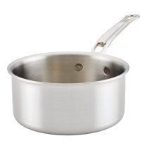 Flamingpan 1.5QT Stainless Steel Saucepan with Glass Lid, Small Pot for  Cooking Soups, Sauces, Durable, Rust-Resistant & Non-discoloring Pot with  Lid