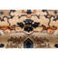 Tapis unique de couleur ivoire / beige / noir One-of-a-Kind
