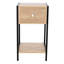 One-Drawer Compact Bedside Cabinet, Wood-Effect Finish, 33cm-1529834636