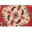 Tapis oriental rouge en laine noué à la main de 5 pi x 7 pi 5 po Paderna