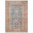 GLN Rugs Traditional Collection - Machine Washable Area Rug, Traditional Washable Rug, Non Slip Washable Rug, Low Pile Chenille Living Room Rug, Bedroom Rug, Kitchen Rug (Terra and Blue Rug)-1902671531
