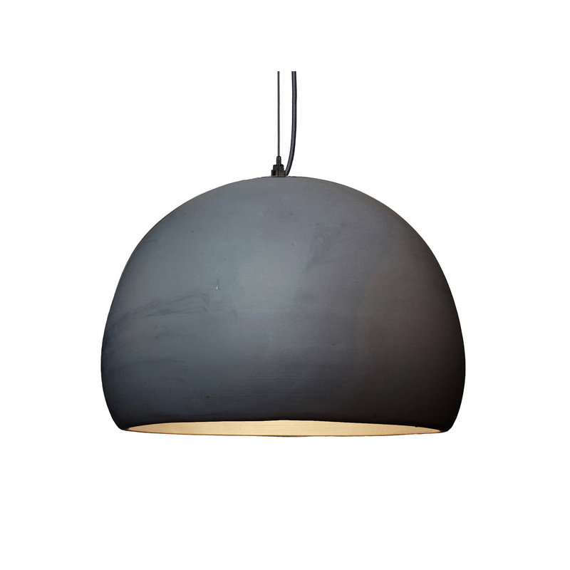Clay 1 - Light Pendant, Matte Black, Yes, Black Fabric