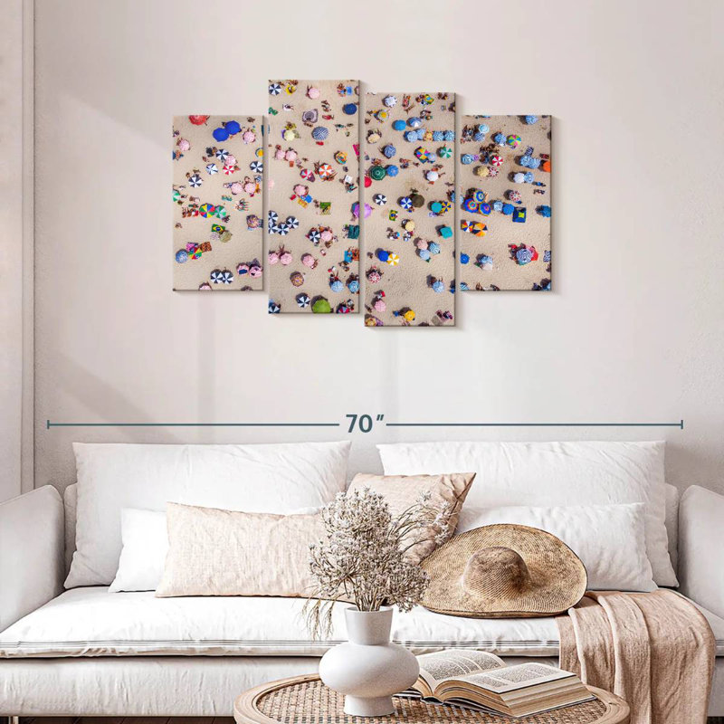 Gillard Beachgoers At Rio De Janeiro, 27" H x 43" W
