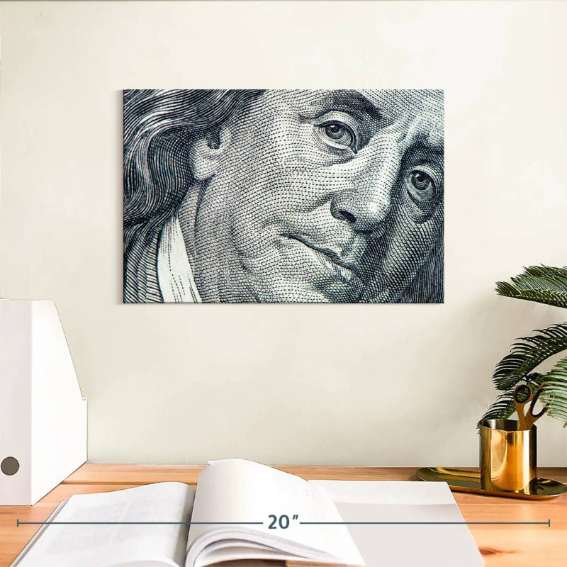 Leisha Benjamin Franklin Face, H 8 po x l 12 po
