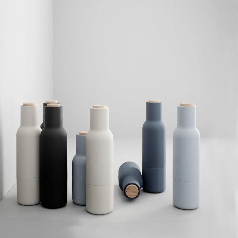 Bottle Grinder Ceramic Salt & Pepper Mill, Blue
