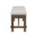 Gigi 60" Solid Wood and Upholstered Farmhouse Dining Bench