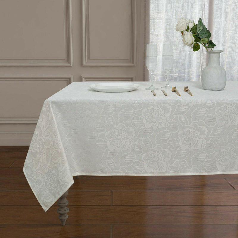 Nappe Anthonyville Shabby Elegance, 84 po x 60 po, Ivoire