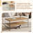 Versatile Double-Layered Rectangular Coffee Table for Various Settings