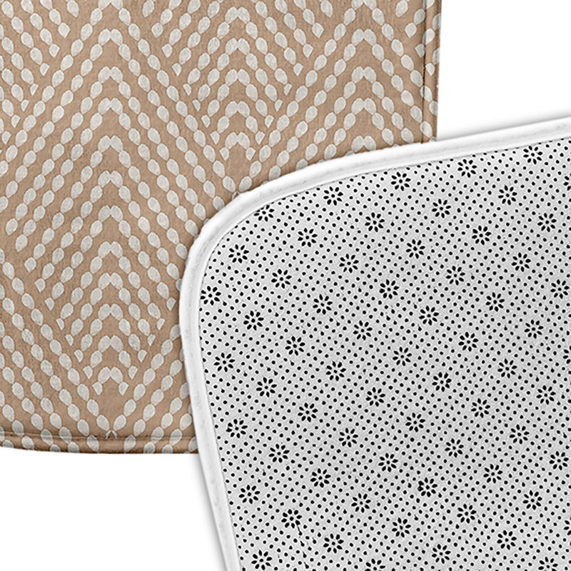 Microfiber Non-Slip Bath Mat, 21" W x 34" L, Brown
